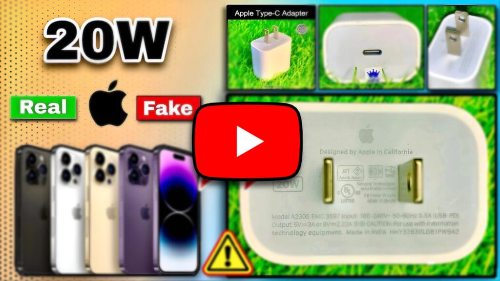 how to check apple 20watt charger